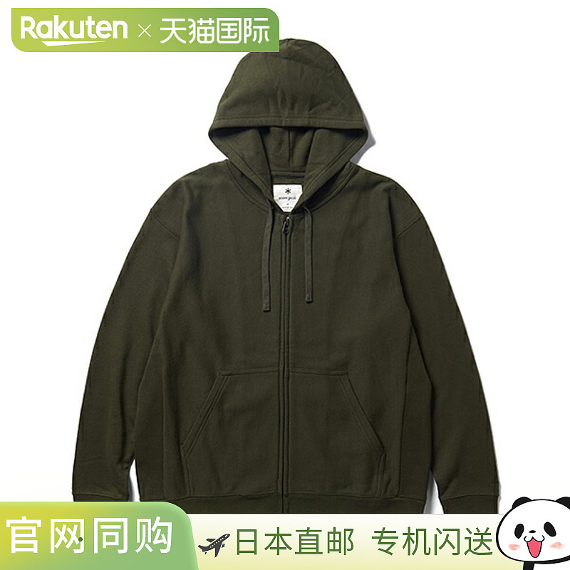 日本直邮Snow Peak TAKIBI 拉链连帽运动衫