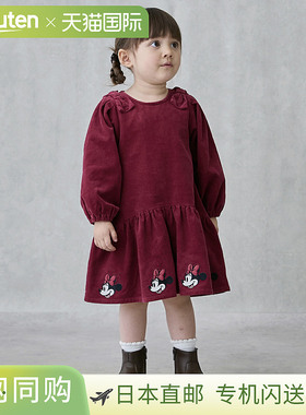 日本直邮Petit Main [迪士尼] 灯芯绒连衣裙