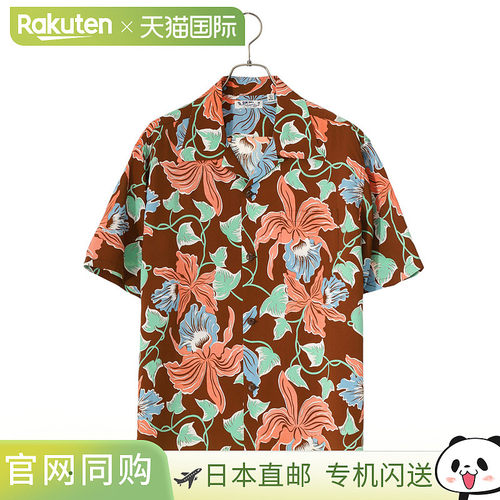 SUN SURF“CATTLEYA ORCHID”S/S 人造丝夏威夷衬衫 SS39217[STD]