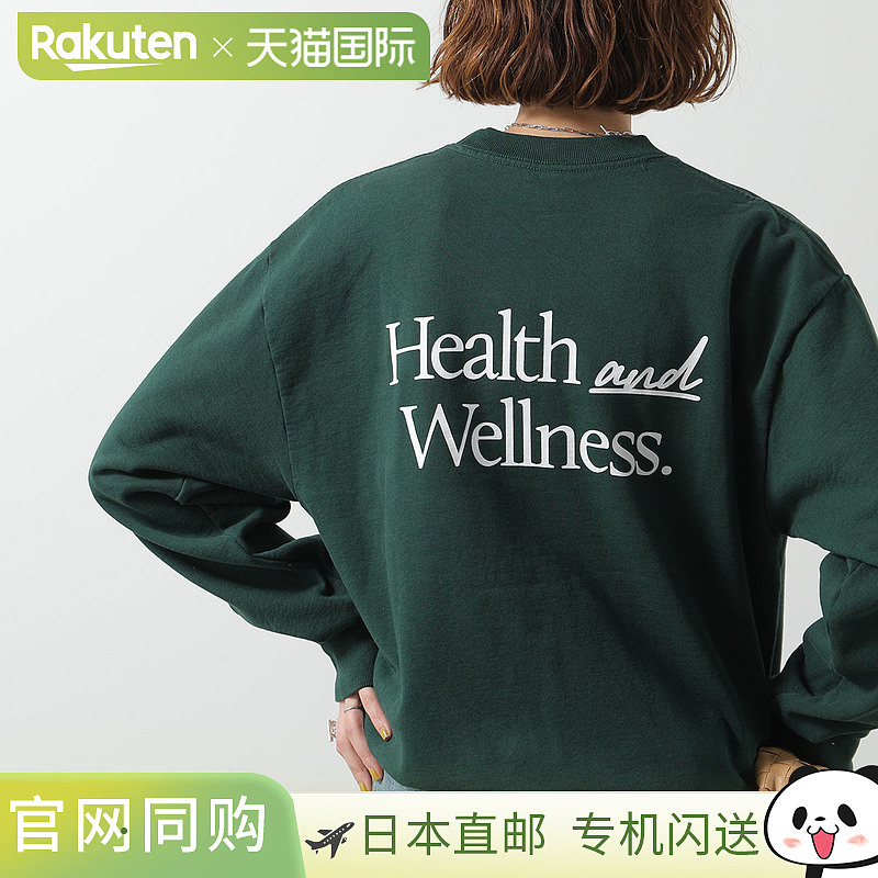 SPORTY & RICH 女式长袖圆领运动衫（CRAW2311），带羊毛衬里和棉