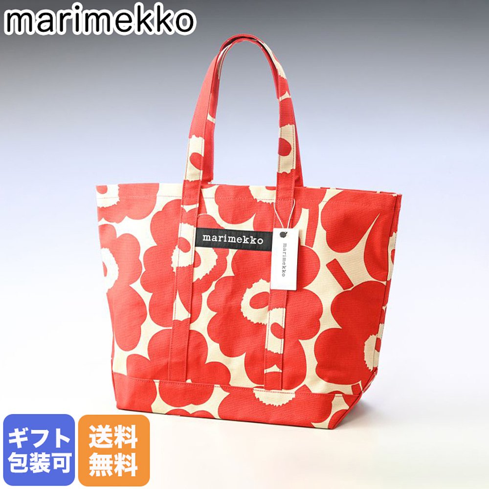 日本直邮Marimekko 女士手提包船形Pieni Unikko Peruskassix 091