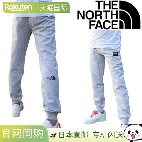 日本直邮The North Face 运动裤 NF0A8C1K 细纹 Box Logo 磨毛内