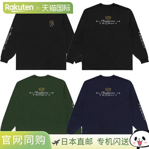 日本直邮Malbon Golf 男士 Trophy 长袖T恤M-93982025年秋冬款美