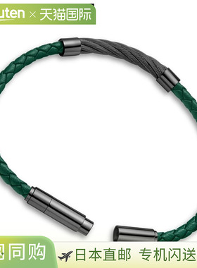 日本直邮POLICE 手链 Kingpin KINGPINS 男士 绿黑色 GB0005450
