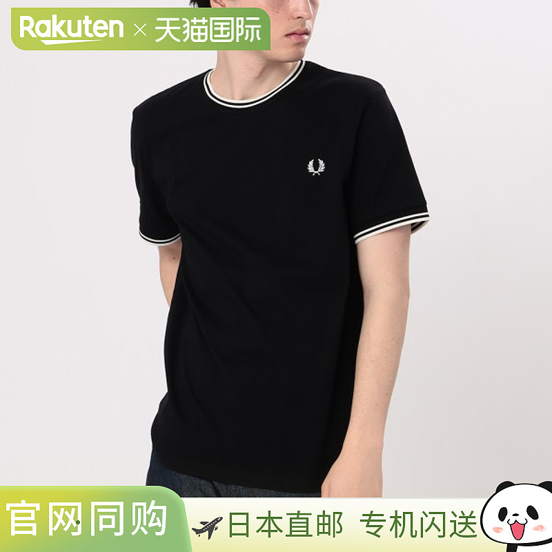日本直邮Fred Perry T 恤双尖头 T 恤圆领男士 FRED PERRY M1588