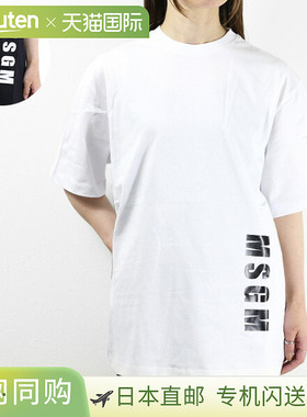 日本直邮 MSGM LOGO T-SHIRT 3241 MDM186 227298 T恤标志棉质女