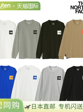 The North Face 长袖方形徽标T恤 LS 方形徽标T恤 NT82334 男女通