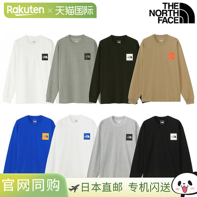 The North Face 长袖方形徽标T恤 LS 方形徽标T恤 NT82334 男女通