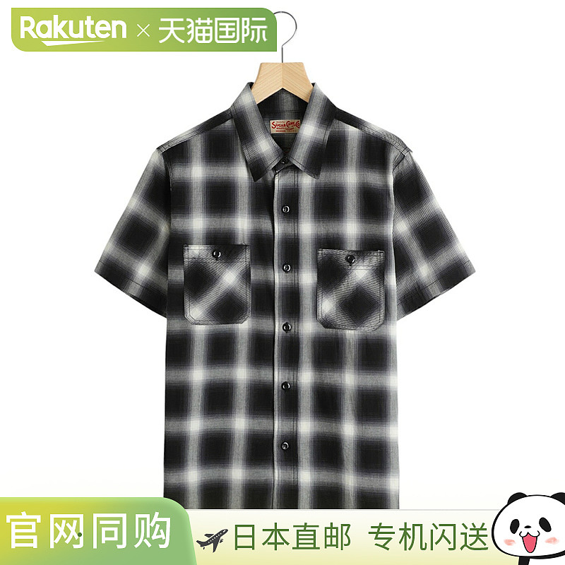 SUGAR CANE：渐变格纹春夏工作衬衫：SC39519[STD]