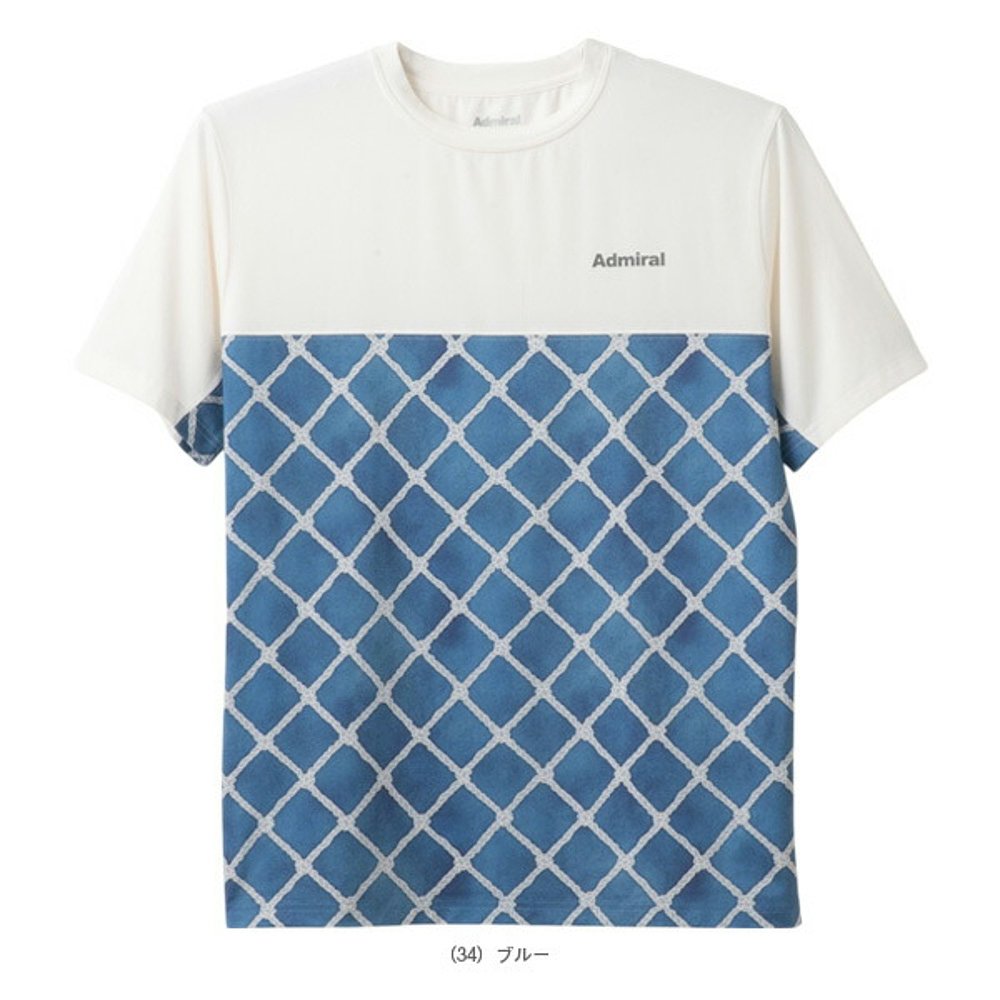 日本直邮Admiral Tennis Wear 图案印花T恤 男士 ATMA501