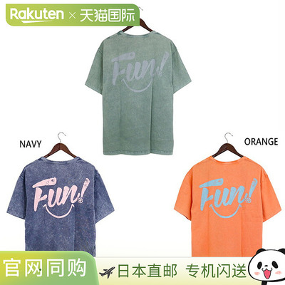 日本直邮RealBvoice 男士 FUN PIGMENT T-SHIRT Fun Pigment 短袖