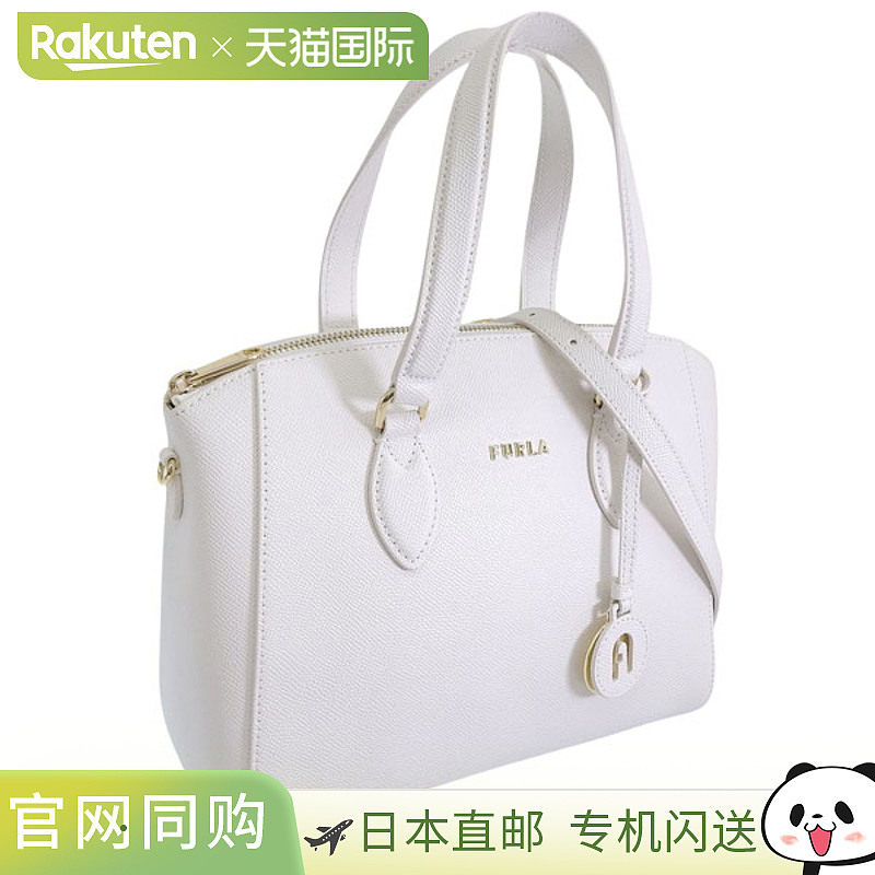 日本直邮FURLA 女士两用单肩包手提包皮革白色 MINERVA-SATCHEL S