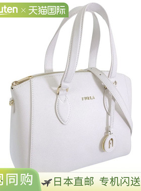 日本直邮FURLA 女士两用单肩包手提包皮革白色 MINERVA-SATCHEL S