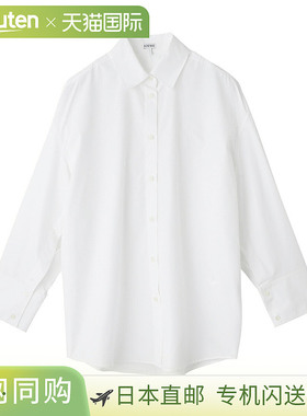 日本直邮LOEWE 女士白色长袖常规领大码衬衫 (s359y05xe5 2100)