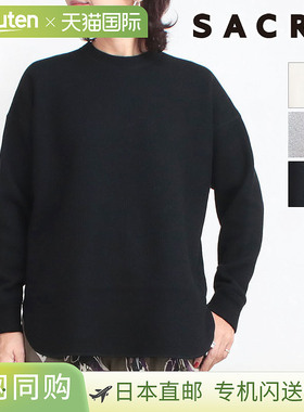 SACRA 羊毛棉质上衣 125551091 | 长袖上衣，宽松羊毛，质感细腻