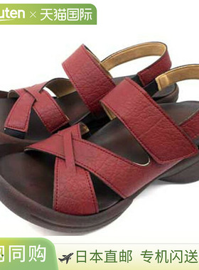 日本直邮Re getA 女士交叉带坡跟凉鞋 R-2682 休闲鞋 R2682-R 女