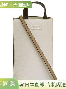 日本直邮Furla 包 女士单肩包 皮革 白色 CAMELIA VERTICAL CROSS