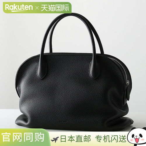 日本直邮THE ROW AGNES 12 女士皮革手提包 W1713 L694 BLACK-ANS