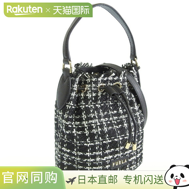 日本直邮FURLA 女士两用单肩包 黑色多色 CLIO DRAWSTRING MINI W