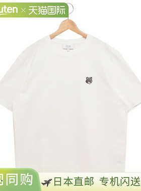 日本直邮Maison Kitsune狐狸头T恤白色男士PM00108KJ7025P100