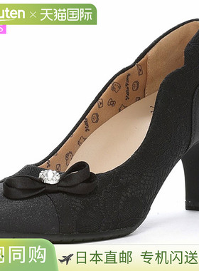 日本直邮MOONSTAR SUGATA MS SGT704 女士黑色高跟鞋这款高跟鞋舒