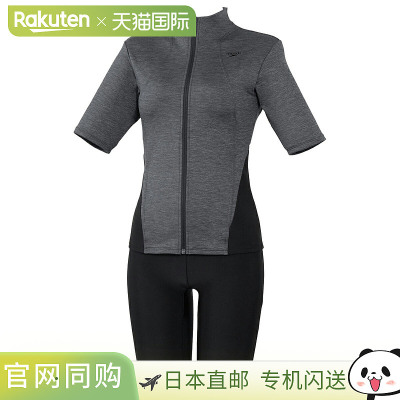 日本直邮Speedo 短袖波浪 Sepa 女士游泳健身泳衣 SFW32501-KX