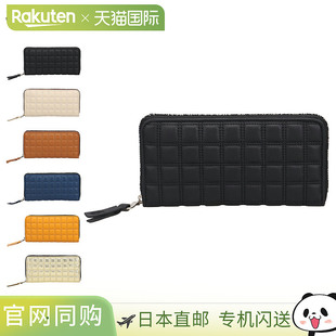 SOLATINA Rubiks系列圆形长款钱包真皮圆形拉链男女款黑色象牙色S