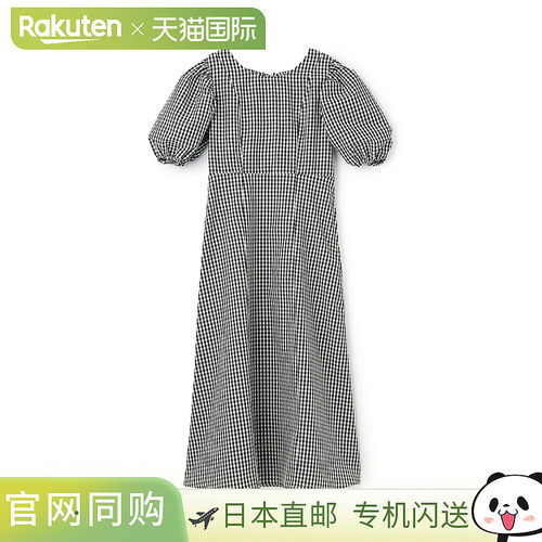 日本直邮Petit Main LIEN 泡泡袖褶边连衣裙