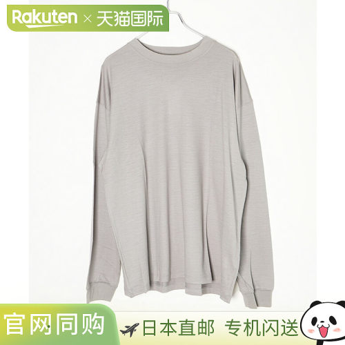 日本直邮WILD THINGS WOOL TEE L/S 男士长袖圆领套头 T恤 [WT251