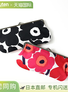 日本直邮Marimekko Pouch Silmalasi Kukkaro 迷你 Unikko 钱包 0