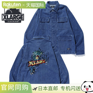 日本直邮XLARGE 夹克 [101253021001 FW25] 男士外套 LtINDIGO
