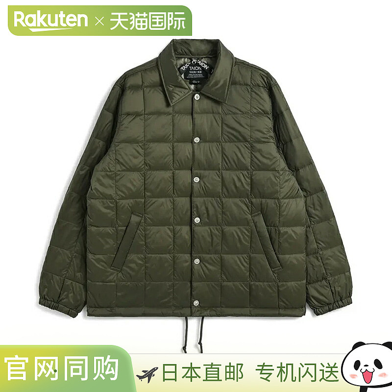日本直邮TAION 羽绒教练夹克大号D.OLIVETAION-109CHJ