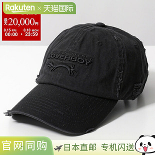 CHARLES JEFFREY LOVERBOY 男士棉质棒球帽(带徽标刺绣)黑色 (5