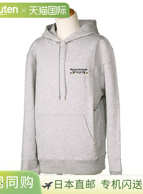 MAISON KITSUNE“OARS REGULAR HOODIE”男士长袖羊毛连帽衫（浅L