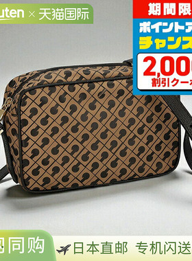 日本直邮GHERARDINI 女士单肩包GH2416 TOFFE棕色/黑色奢华时尚斜