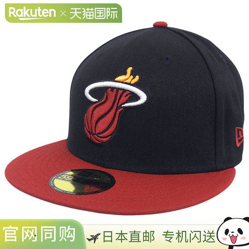 日本直邮NEW ERA 59FIFTY MIAHEA 棒球帽 黑色×红色 7 1/2 男女
