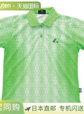 日本直邮LUCENT Polo 衫 女士 比赛衬衫 淡绿色 短袖 半袖 上衣