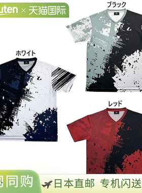 日本直邮LUCENT 男女比赛衫 无领 网球 羽毛球服 上衣 短袖 LUCEN