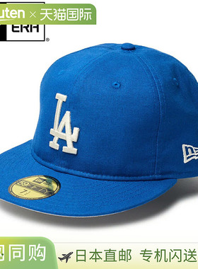 日本直邮NEW ERA 59FIFTY 棉亚麻洛杉矶道奇队 New Era 59FIFTY