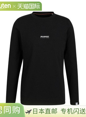 日本直邮Mammut QD 徽标印花长袖T恤亚洲版型男士1016-01030-0025