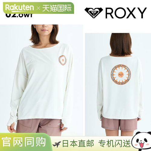 ROXY 女式长袖防晒衣，野花 2025 夏季 (RLY252025)，长袖 T 恤，