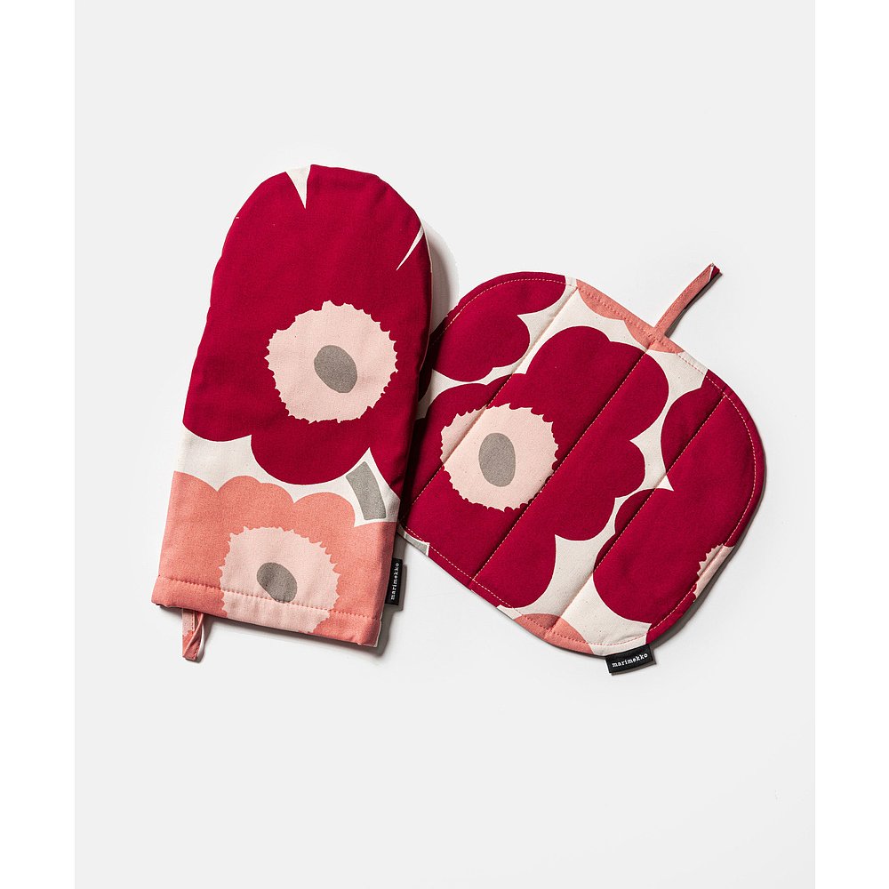 日本直邮Marimekko 073410 073313 手套 Pieni Unikko 烤箱手套和