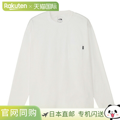 日本直邮THE NORTH FACE 长袖透气口袋T恤男女通用NT32630