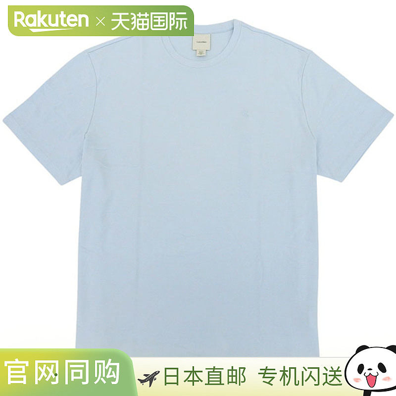 日本直邮Calvin Klein 男女T恤 XL 纯棉 蓝色 4LB266G-450-XL CAL
