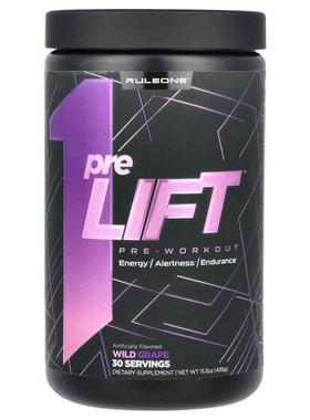 Rule One Proteins,preLIFT, Pre-Workout, Wild Grape, 15.3 oz