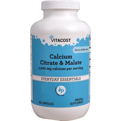 Vitacost,Calcium Citrate & Malate, 360 Capsules