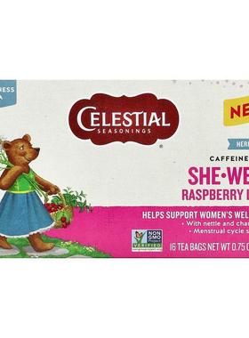 斯乐,She-Well, Herbal Tea, Raspberry Leaf, Caffeine Free, 16