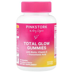 Pink Stork,综合光泽软糖，草莓味，60 粒