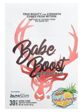 Bucked Up,Babe Boost, Blue Pineapple, 30 Packets, 0.2 oz (6.