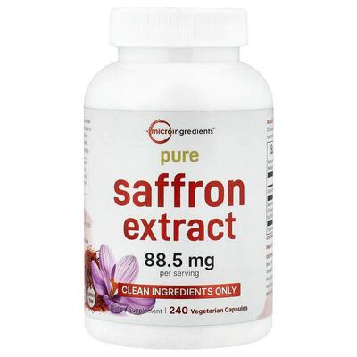Micro Ingredients,Pure Saffron Extract , 240 Vegetarian Caps